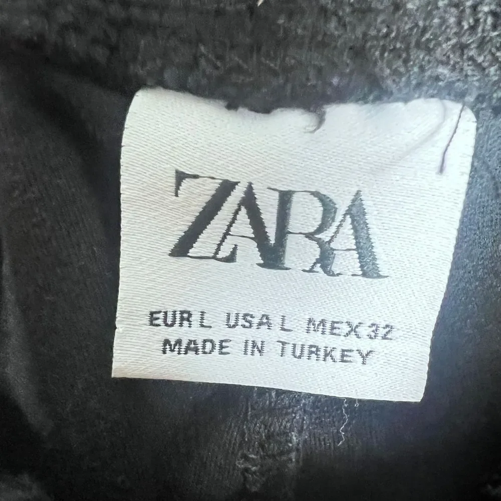 Zara‎ Mens Black Sweatpants Cargo Size Large